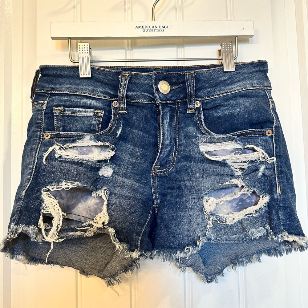 American Eagle Low Rise Midi Shorts